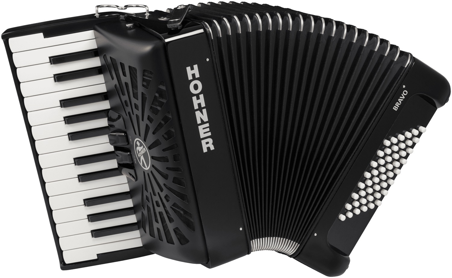 Hohner Bravo II 48 BK Silent Key