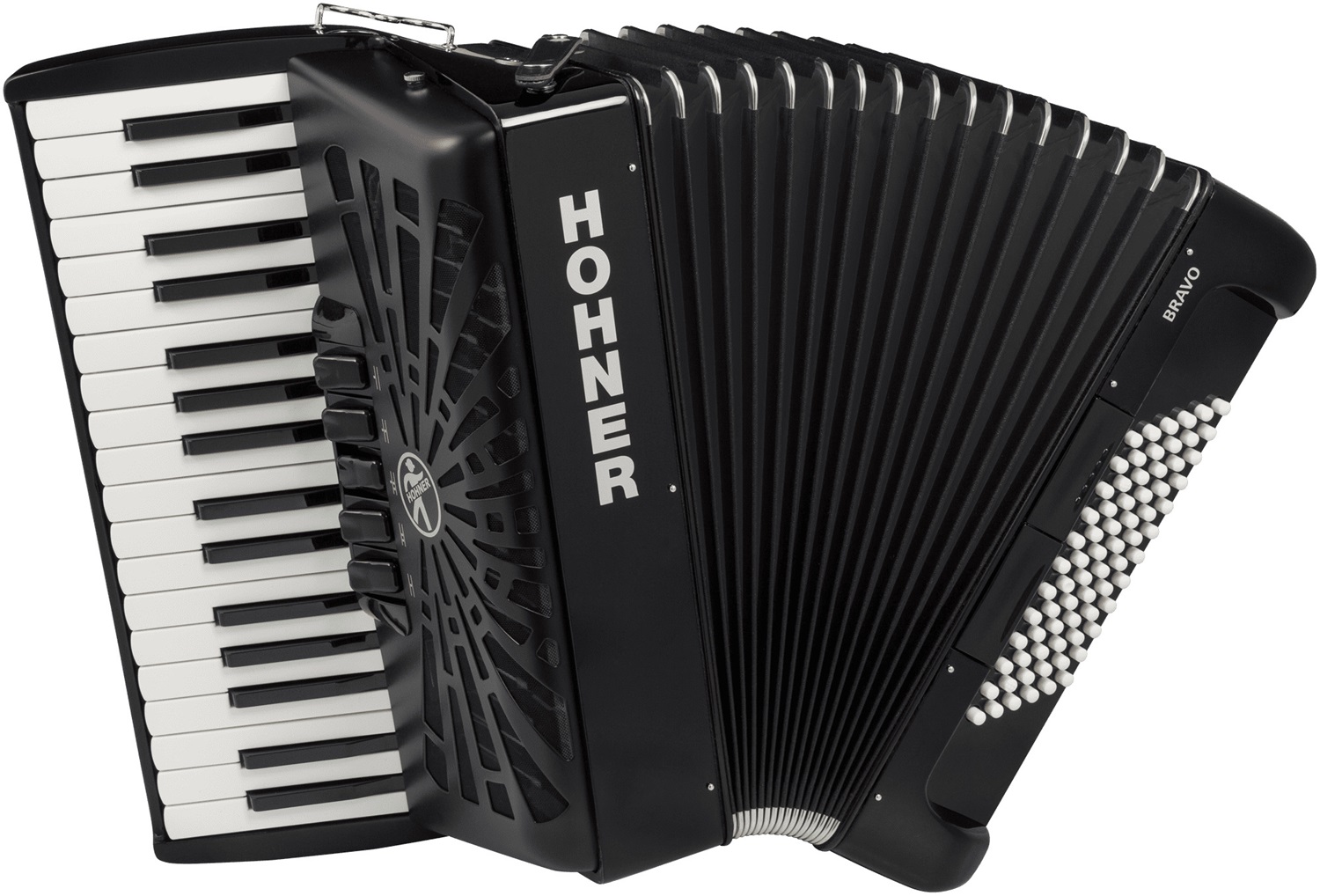 Hohner Bravo III 72 BK Silent Key