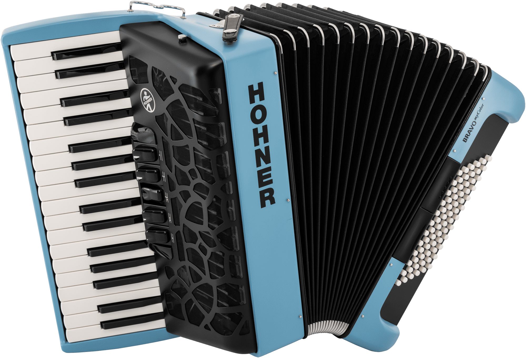 Hohner Bravo III 72 myColor Silent Key sky