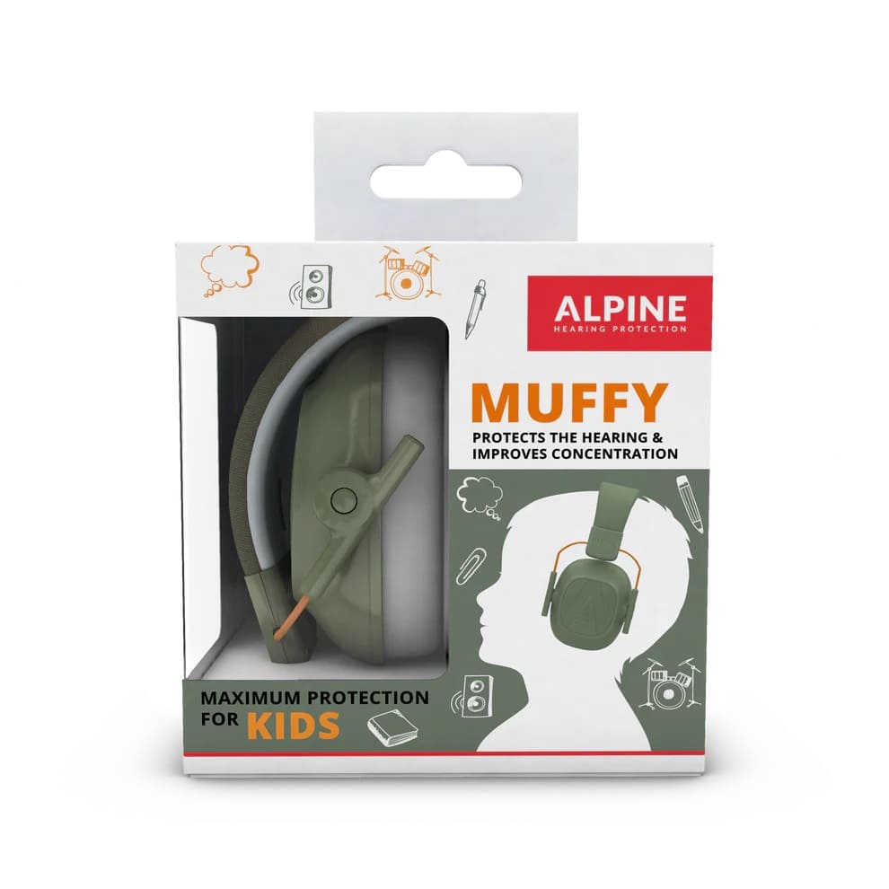 Alpine Muffy Kids Gehörschutz Olivgrün