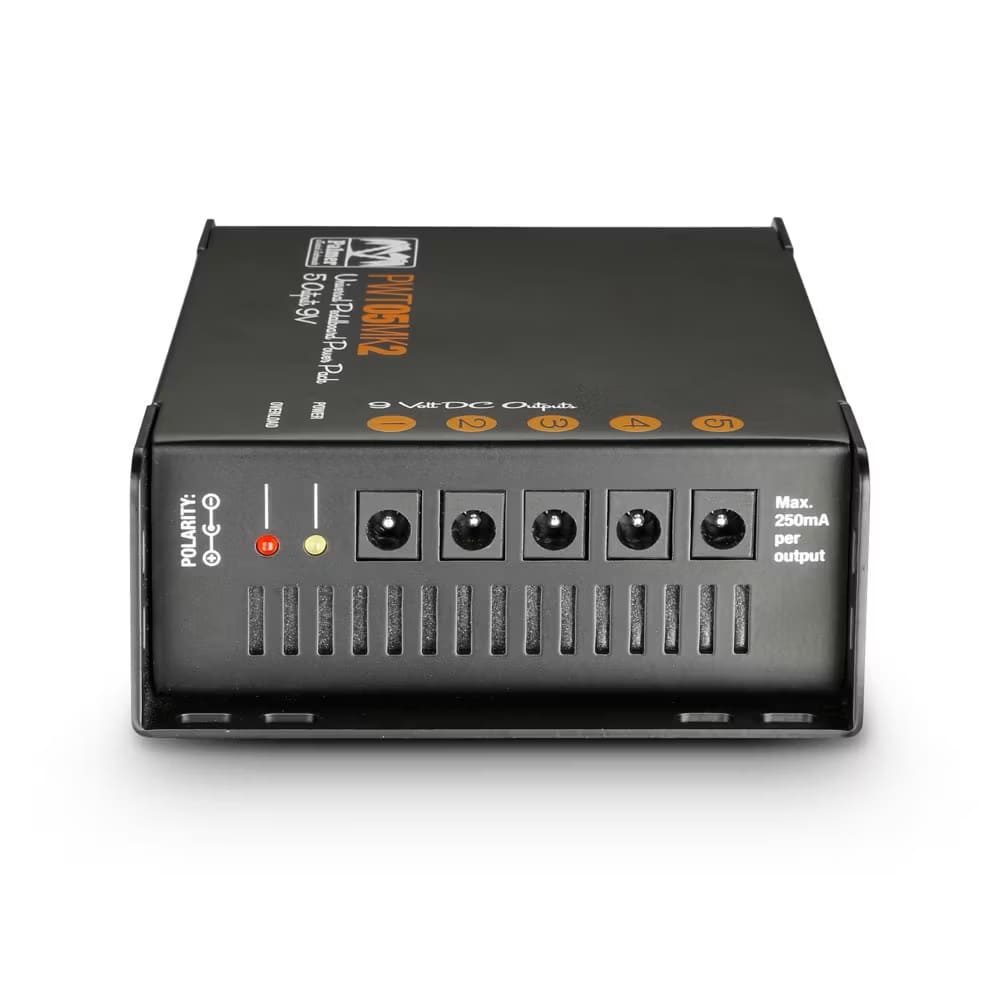 Palmer PWT 05 MK 2 Universelles 9V-Netzteil für Pedalboards 5 Ausgänge